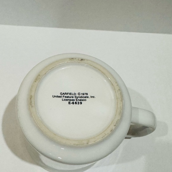 Vintage GARFIELD 1978 coffee mug christmas wreath bow - Picture 4 of 4